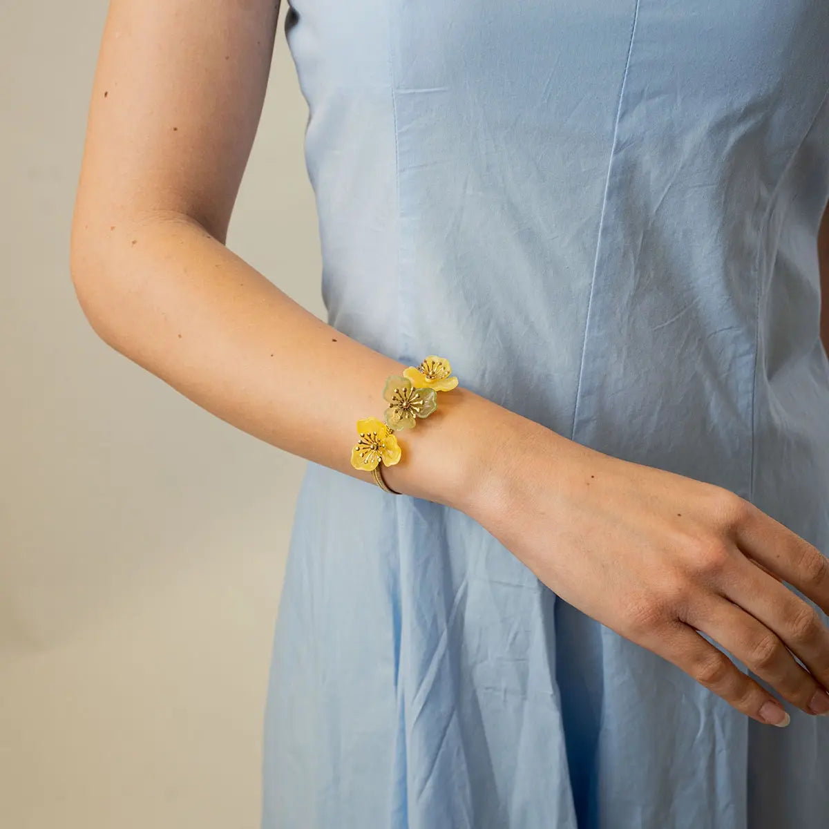 Pulsera Bloom Roseth Amarillo Anartxy