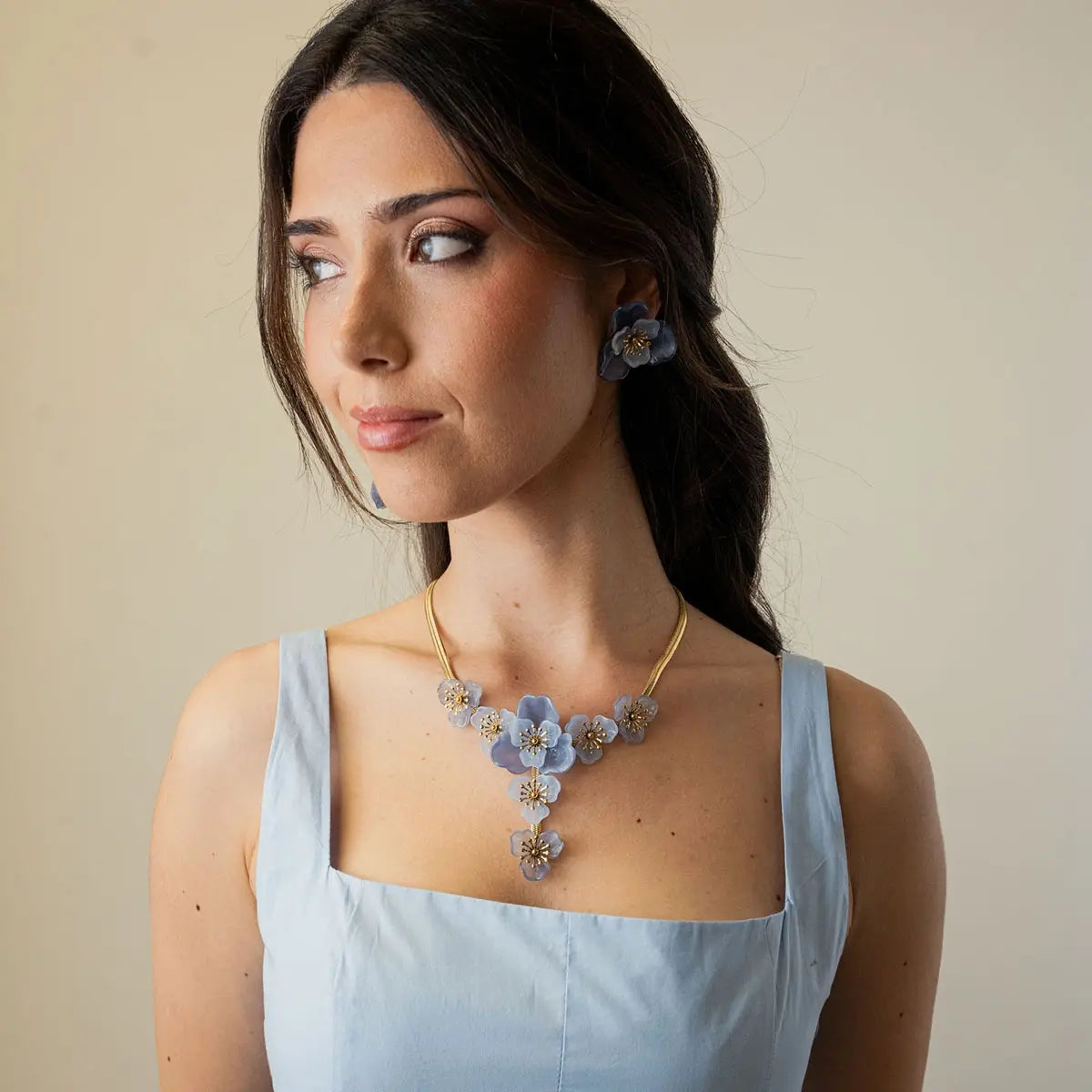 Collar Bloom Fiora Morado Anartxy