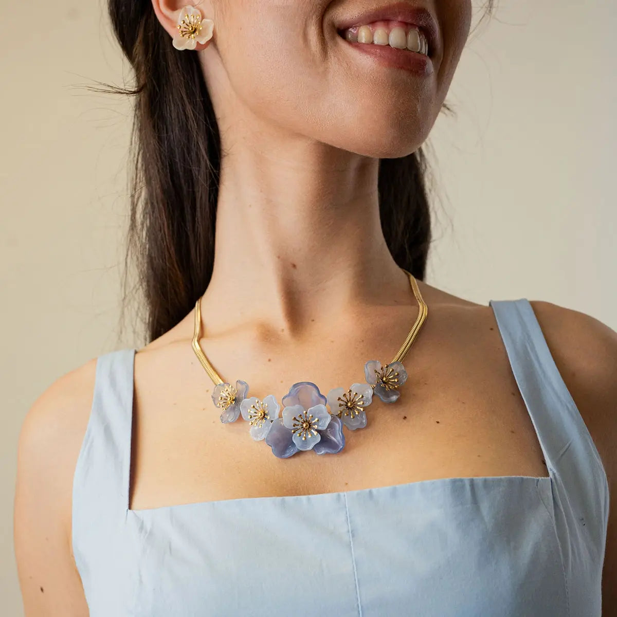 Collar Bloom Nerina Morado Anartxy