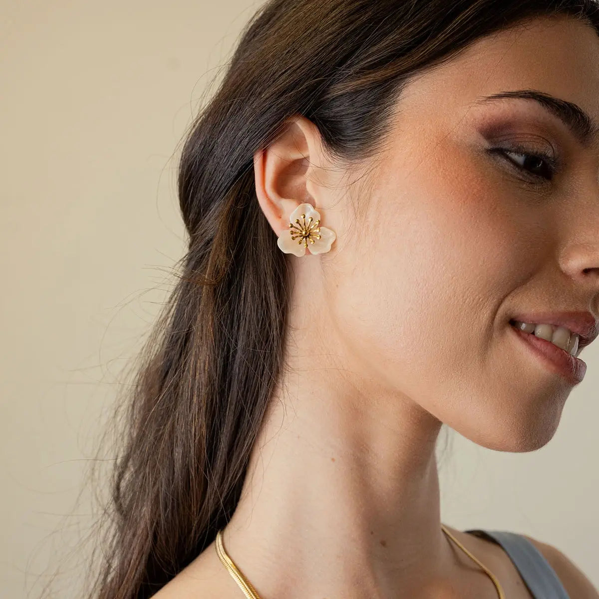 Pendientes Bloom Yara Rosa Anartxy