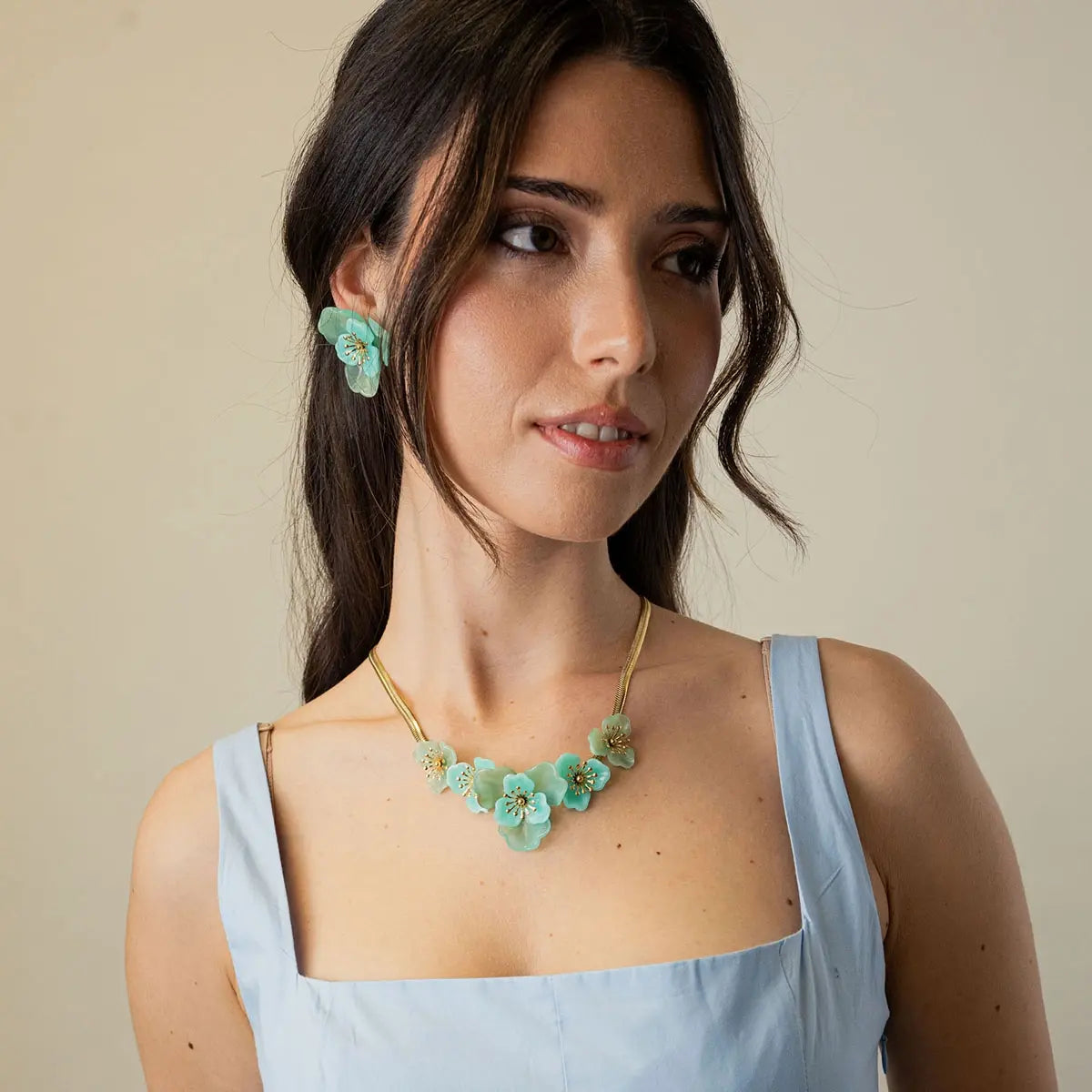 Collar Bloom Nerina Verde Anartxy