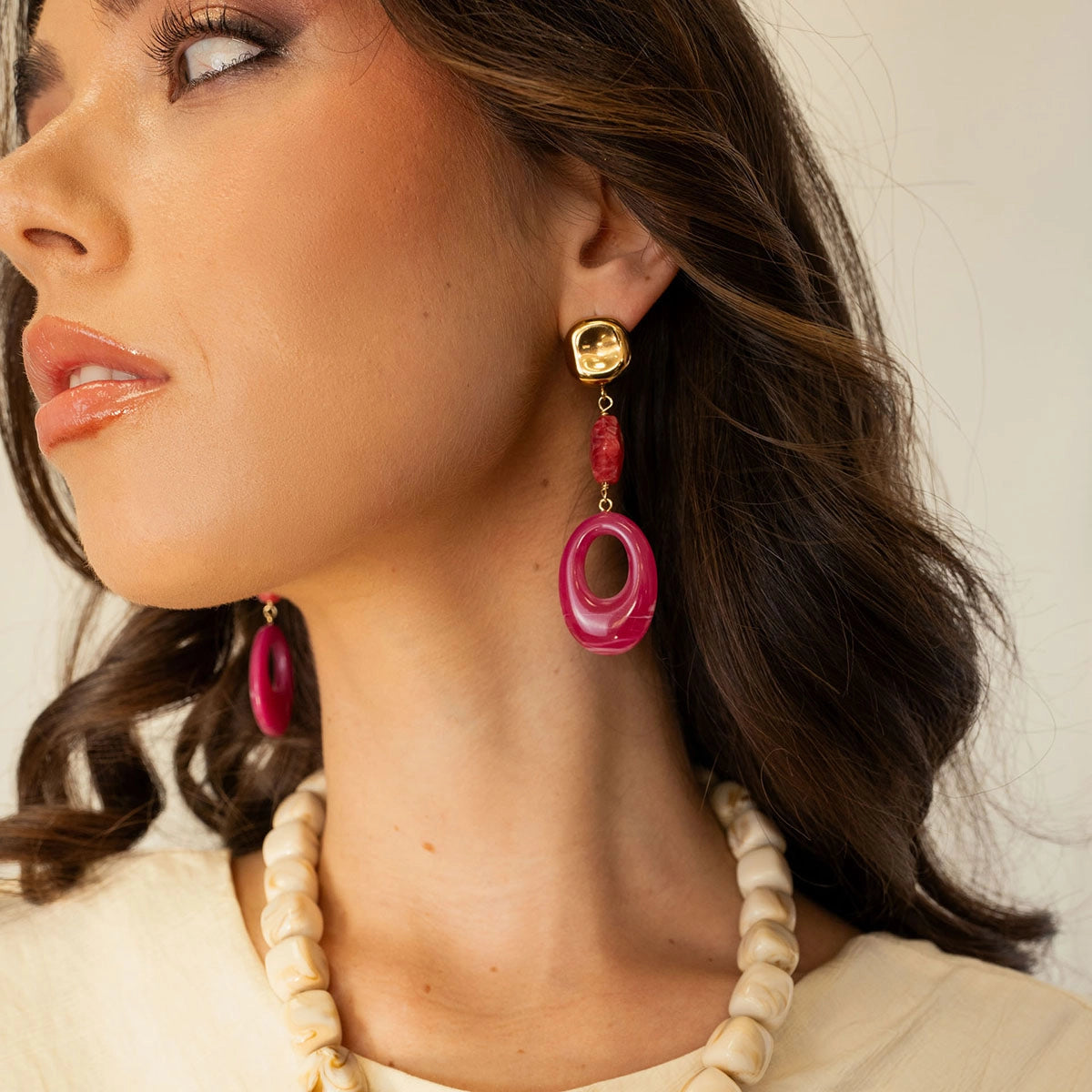 Pendientes Marbles Morya Rosa Anartxy