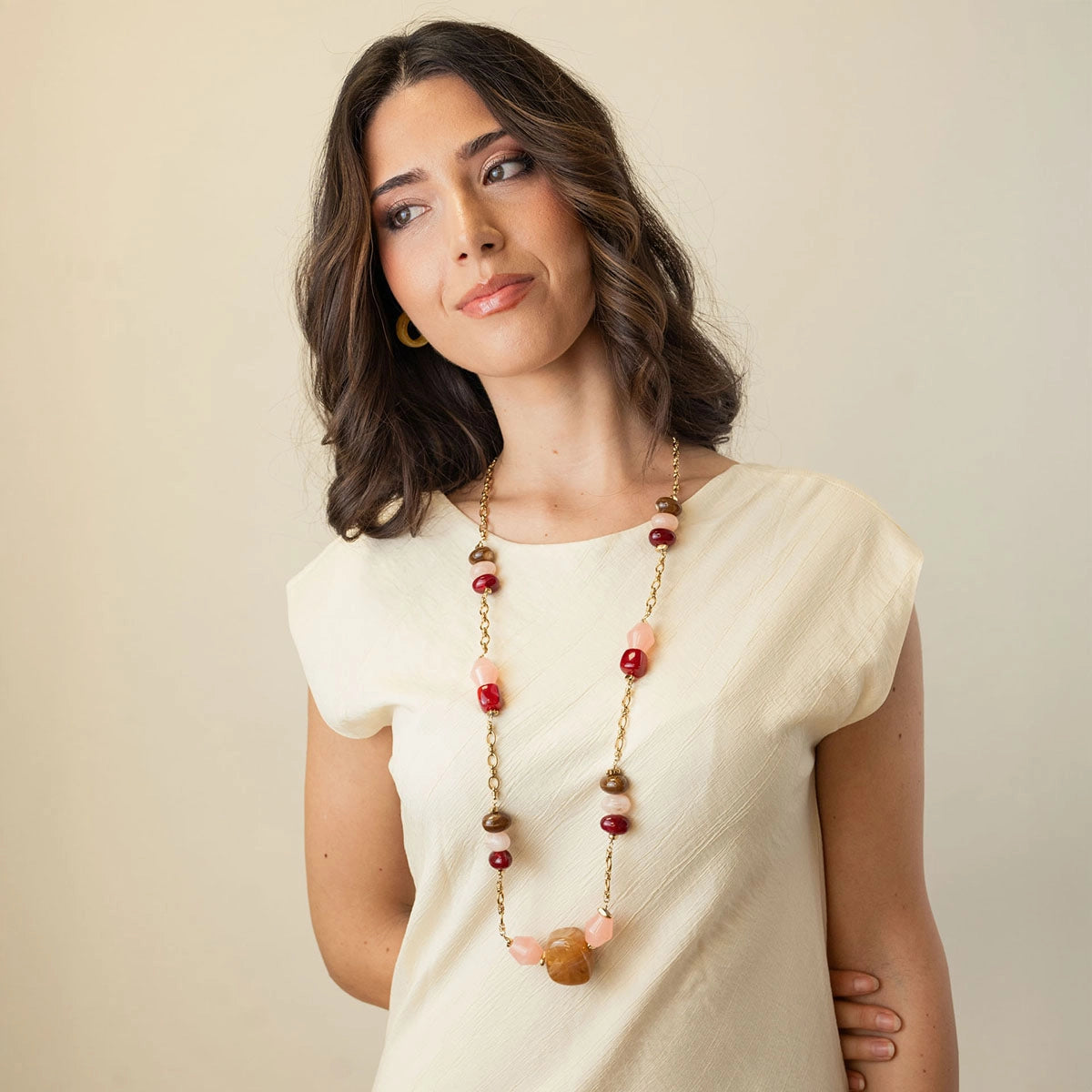 Collar Marbles Rokai Rojo Anartxy