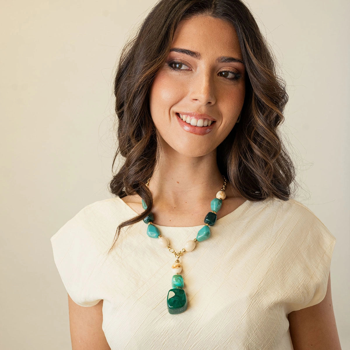 Collar Marbles Kalyx Turquesa Anartxy