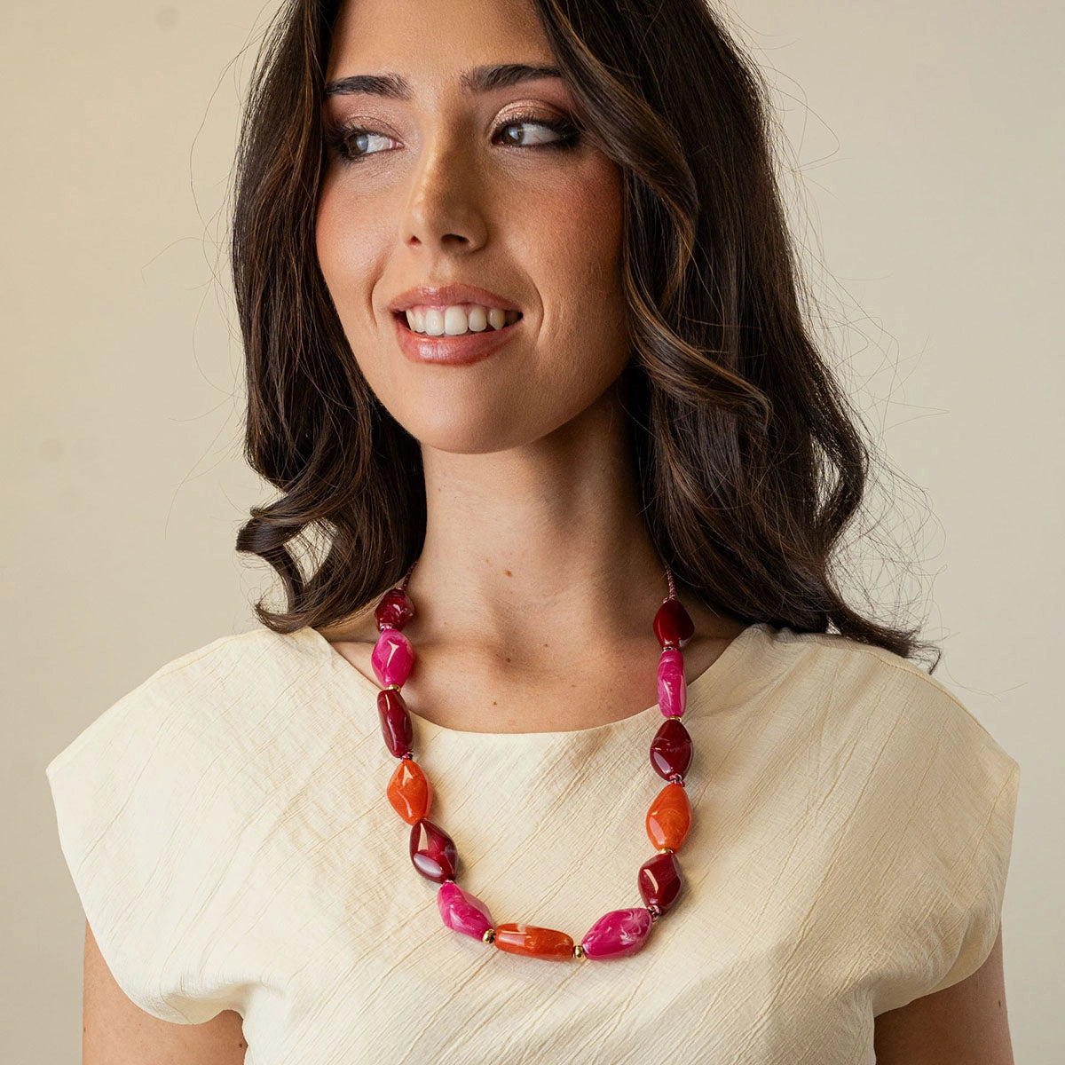 Collar Marbles Petryl Rojo Anartxy