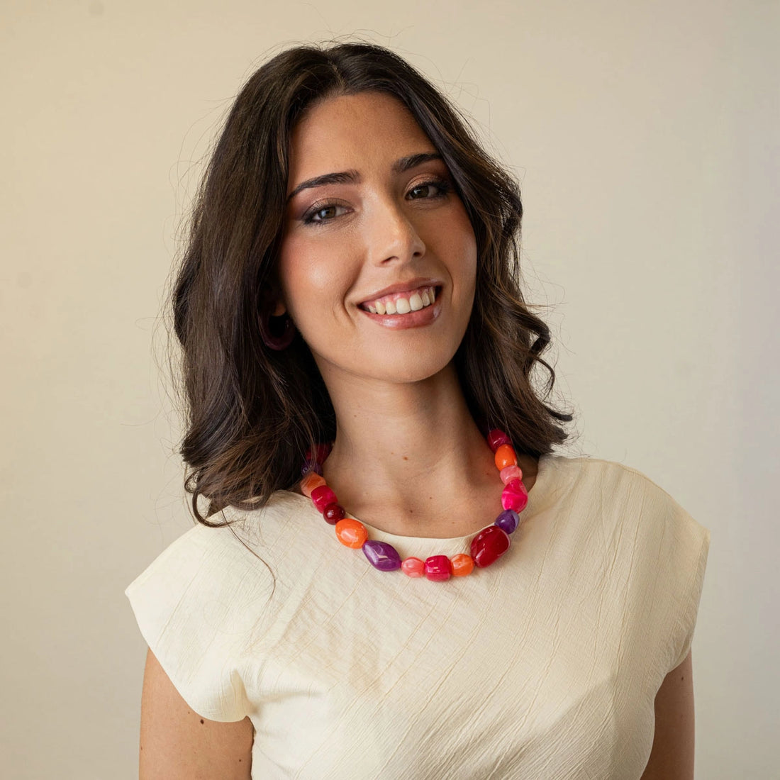 Collar Marbles Vessia Rojo Anartxy