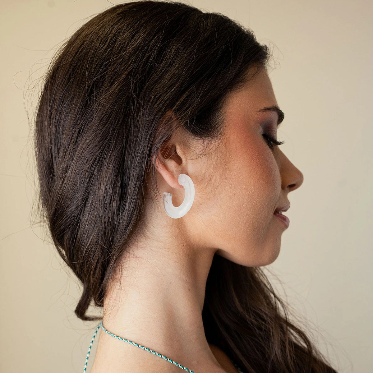 Pendientes Thalia Opal Blanco Anartxy