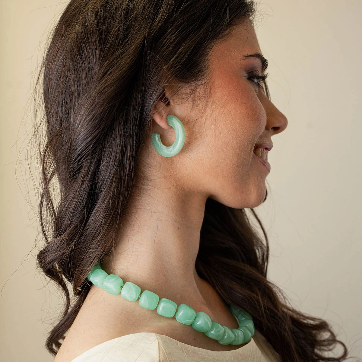 Pendientes Thalia Opal Verde Anartxy