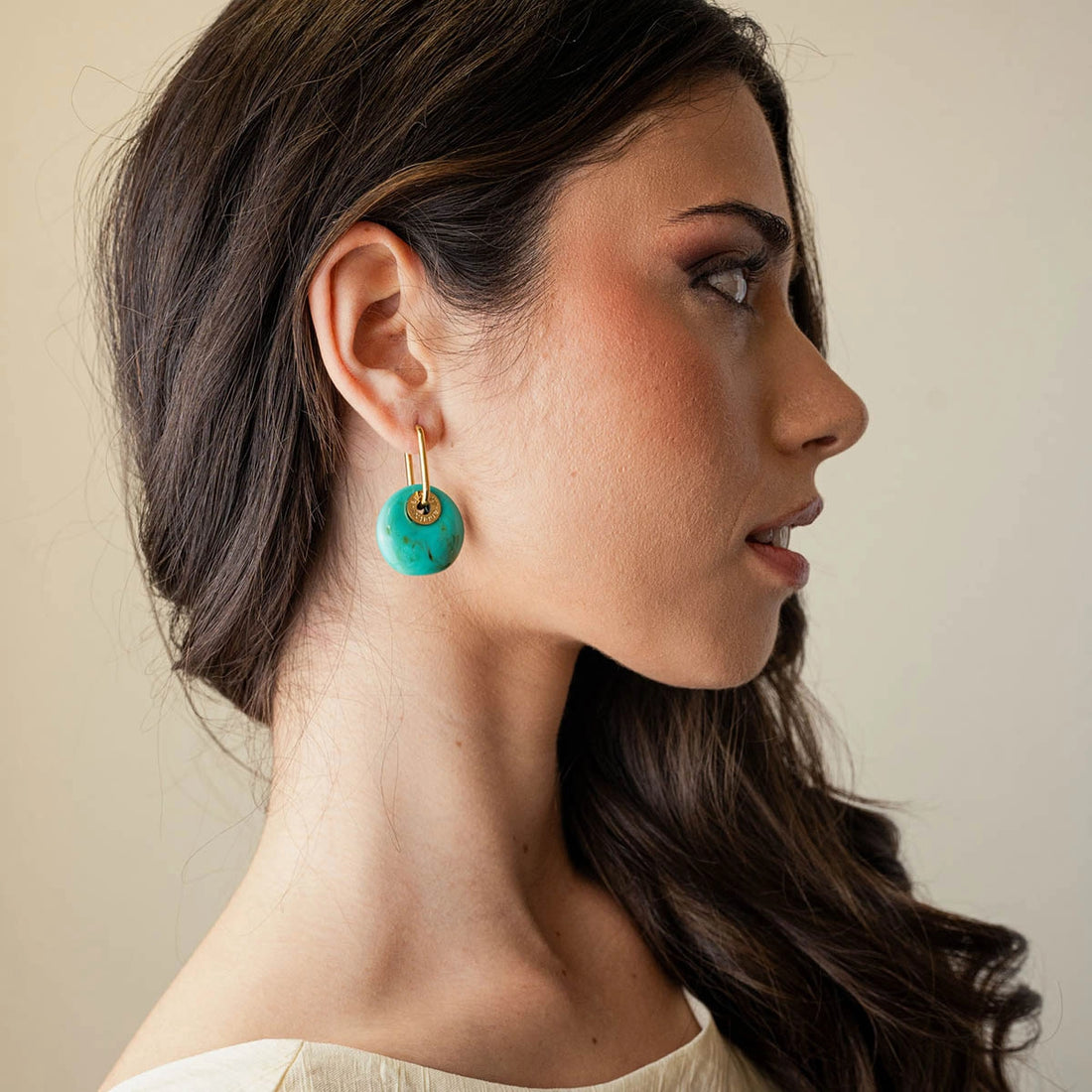 Pendientes Marbles Xyra Turquesa Anartxy