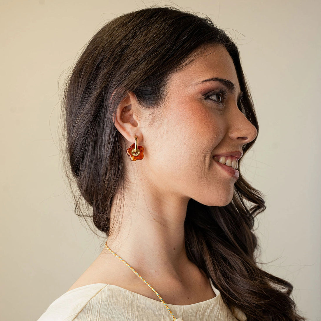 Pendientes Marbles Kavya Café Anartxy