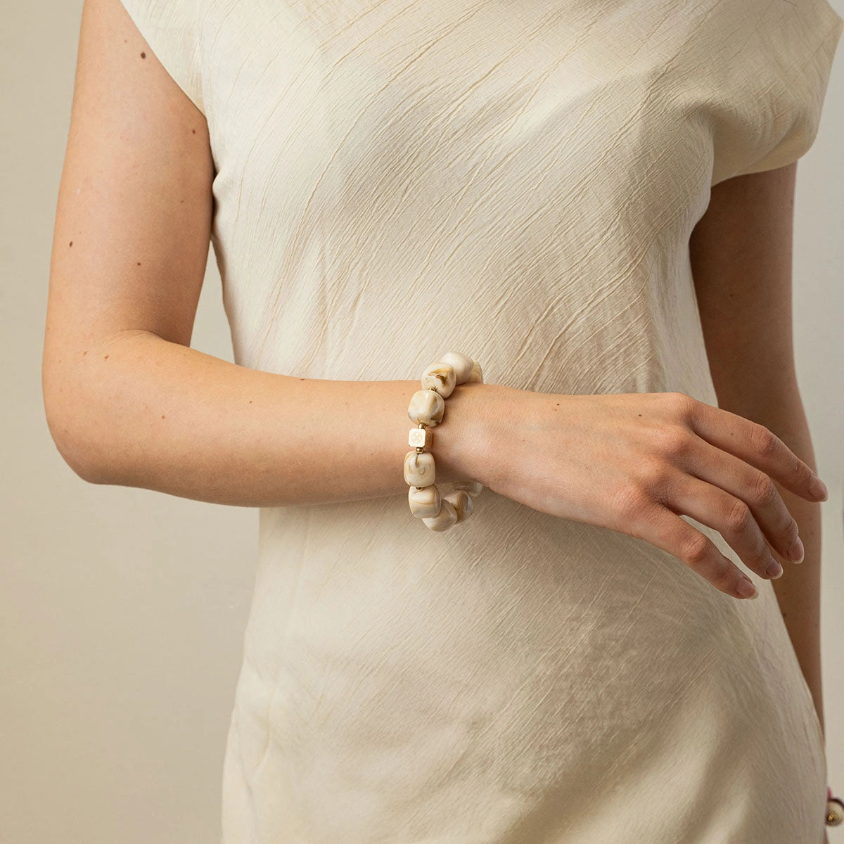Pulsera Marbles Veina Beige Anartxy