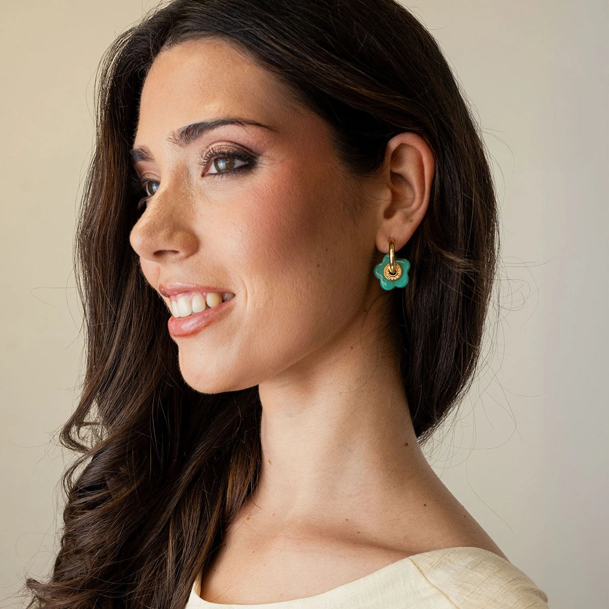 Pendientes Marbles Kavya Turquesa Anartxy