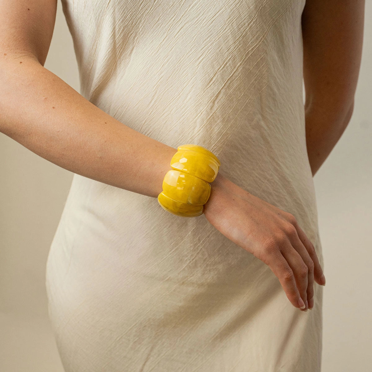 Pulsera Thalia Ripple Amarillo Anartxy
