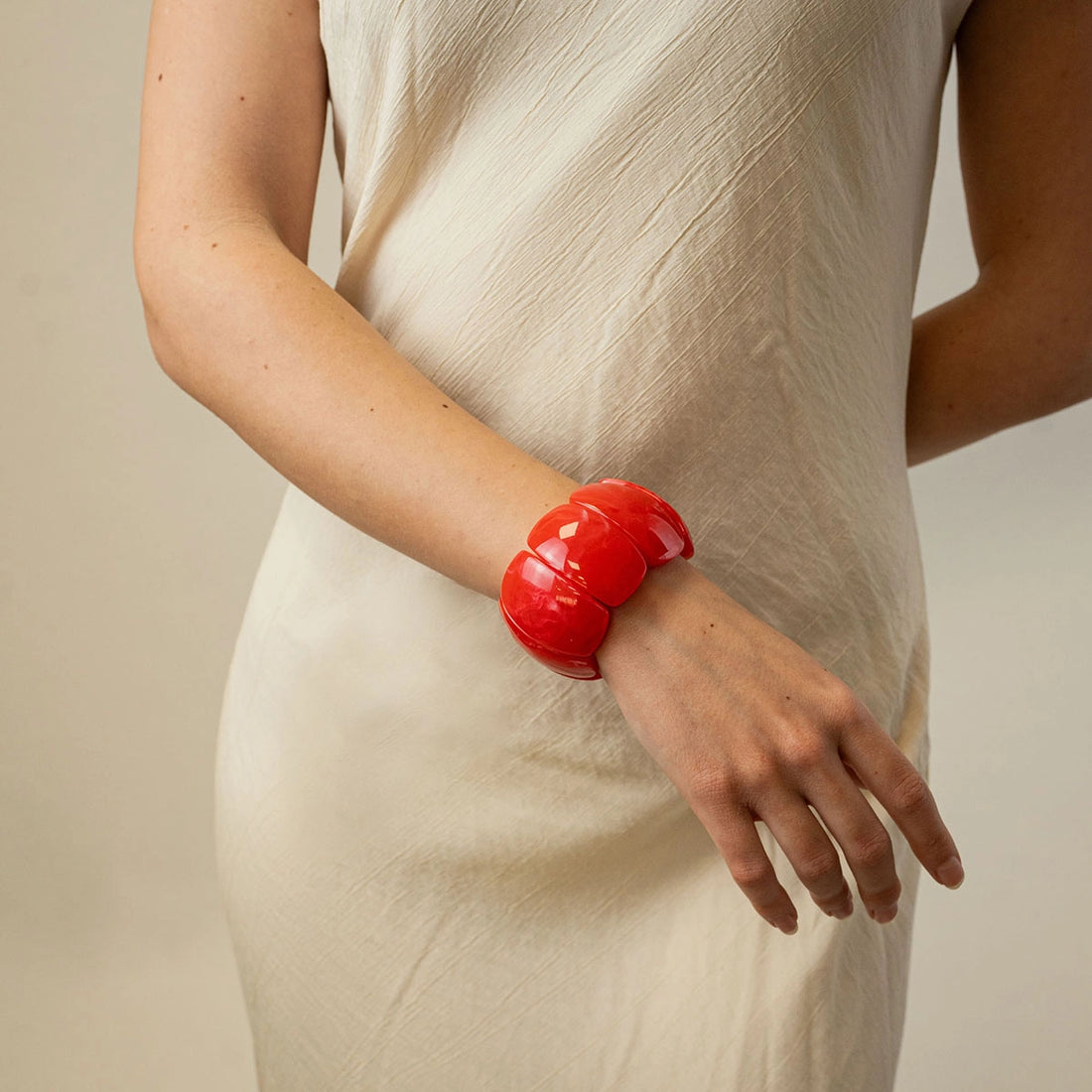 Pulsera Thalia Ripple Rojo Anartxy