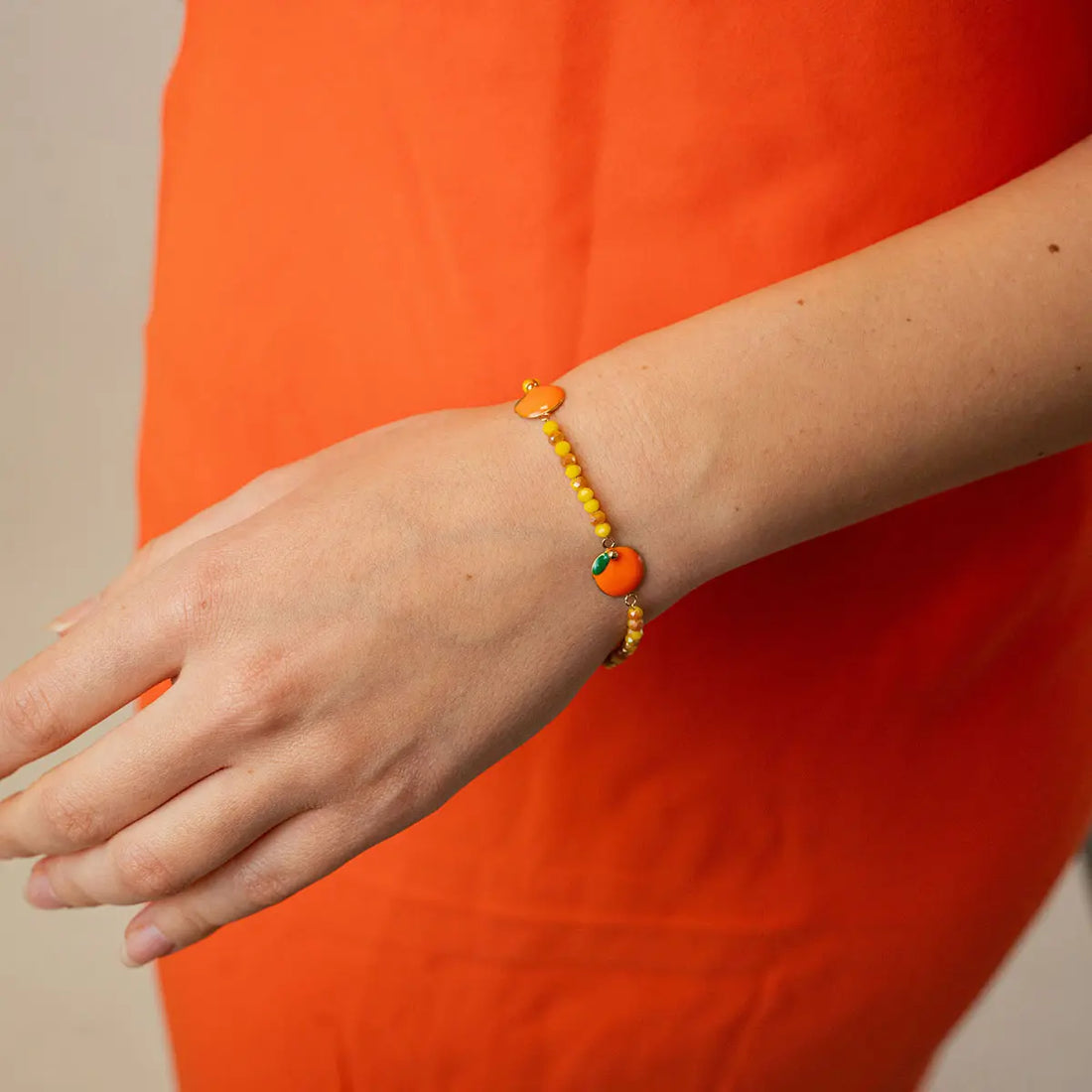 Pulsera Vine Blossom Naranja Anartxy