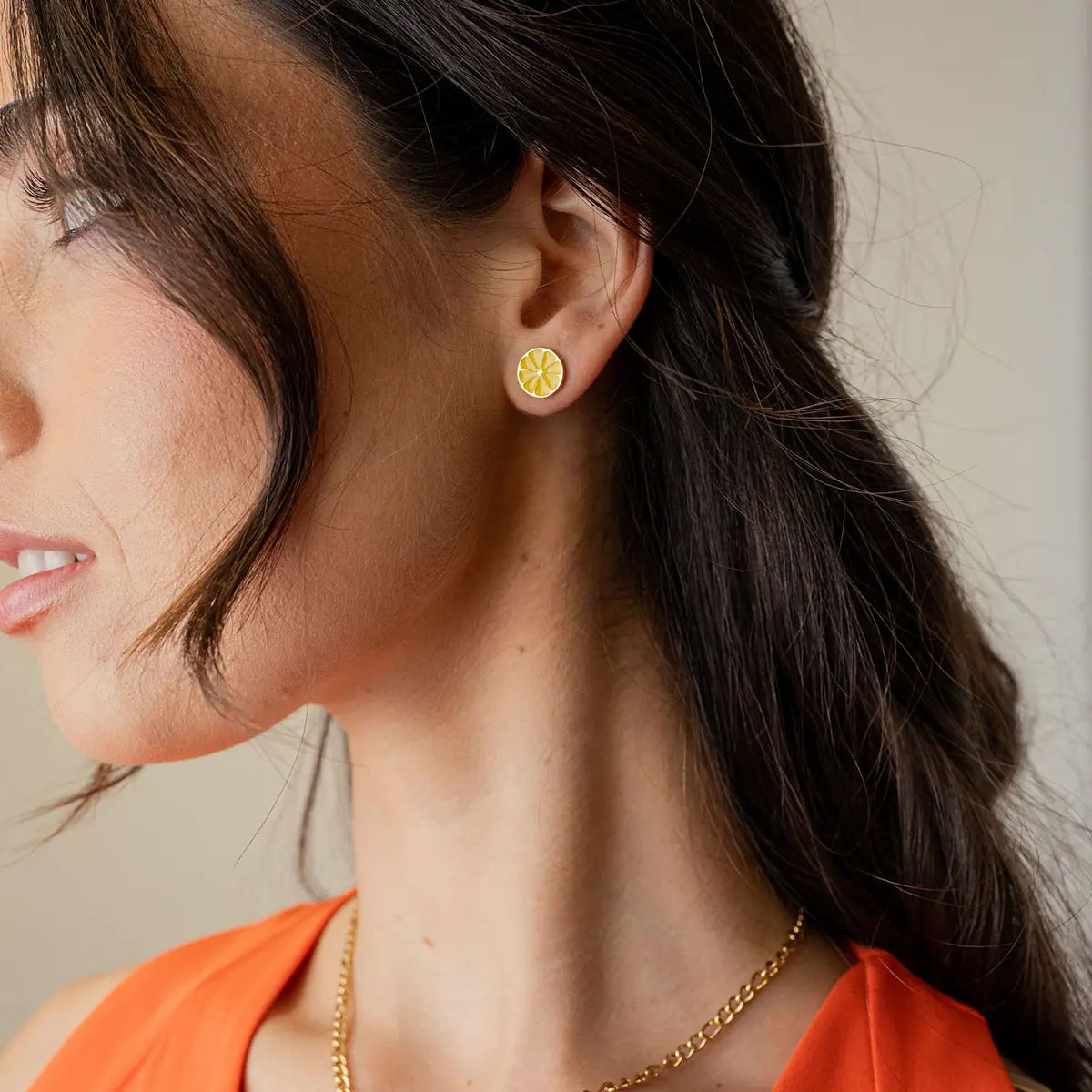 Pendientes Vine Citric Amarillo Anartxy