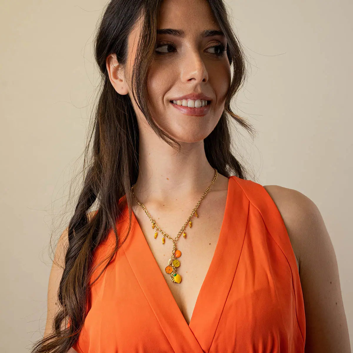 Collar Vine Citric Dorado Anartxy