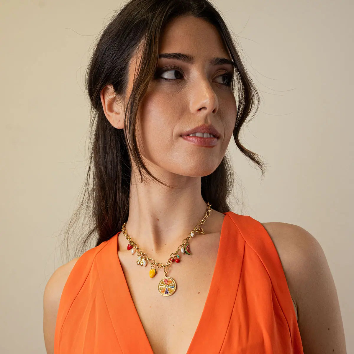 Collar Vine Juvela Dorado Anartxy