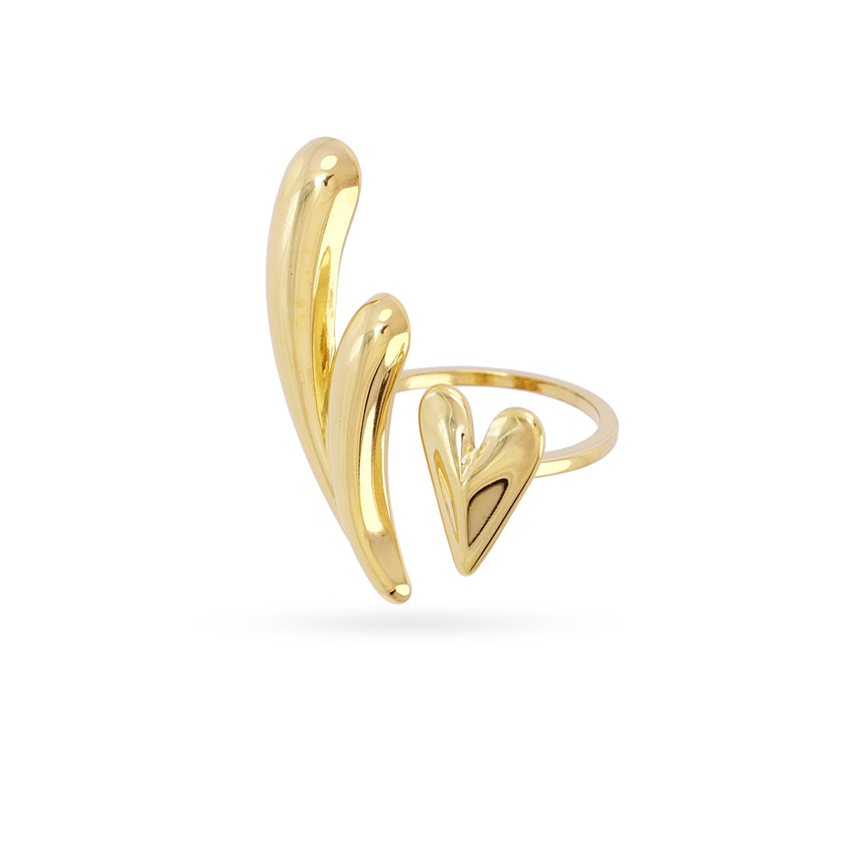 Anillo ajustable Essentials corazón Dorado Anartxy