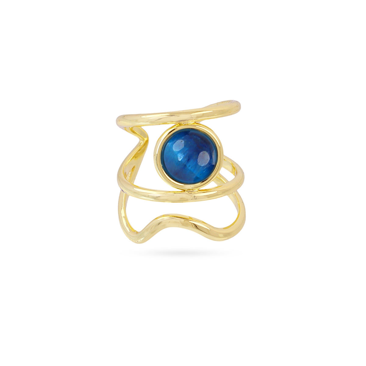 Anillo ajustable Mirage piedra Azul Anartxy