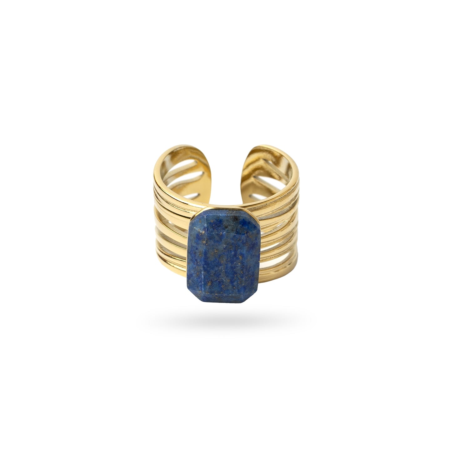 Anillo ajustable Spirit mineral Azul Anartxy