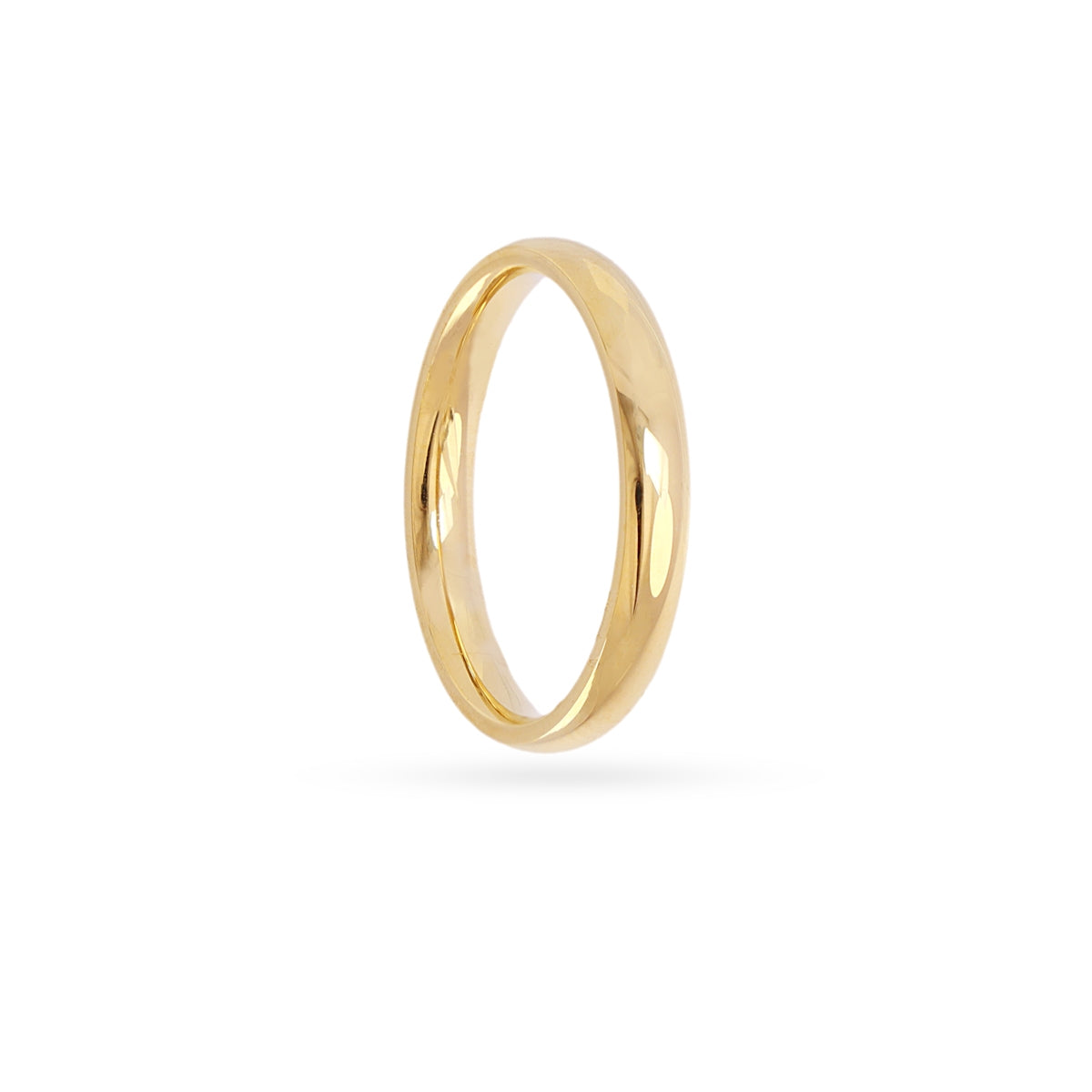Anillo brillante solitario dorado o plateado Dorado Anartxy
