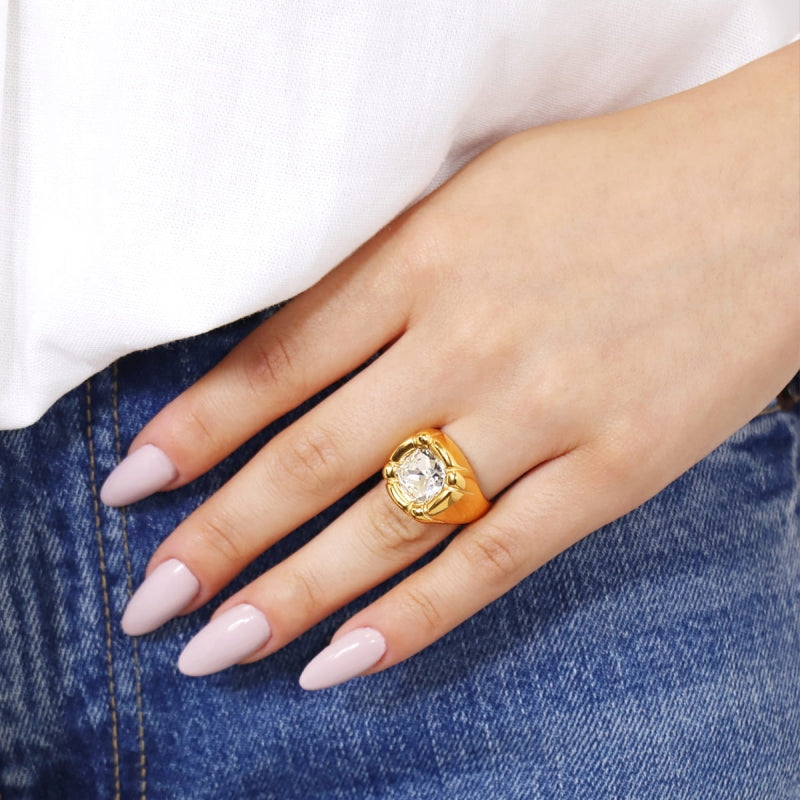Anillo Essentials Kora Dorado Anartxy