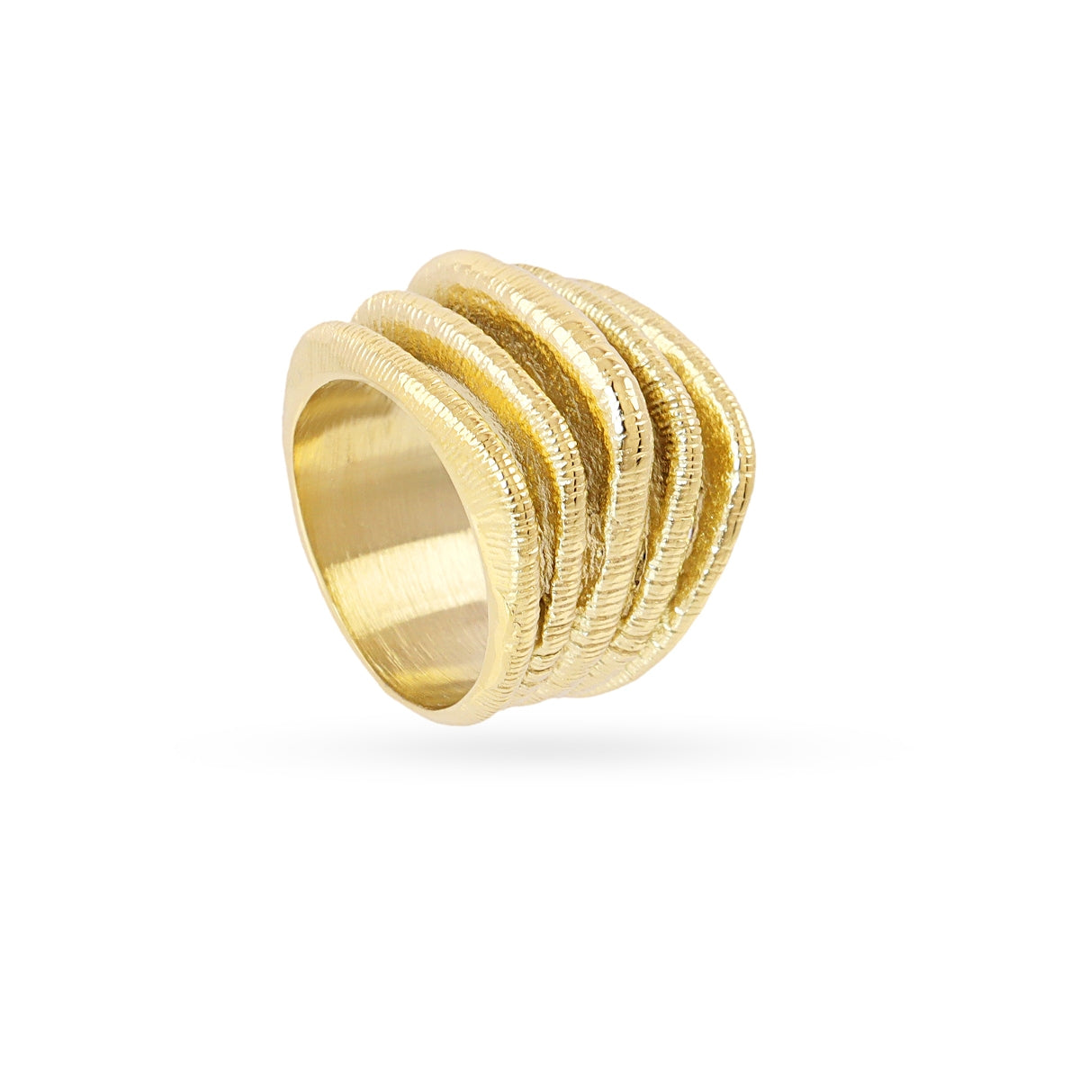 Anillo Essentials líneas volumen dorado Dorado Anartxy