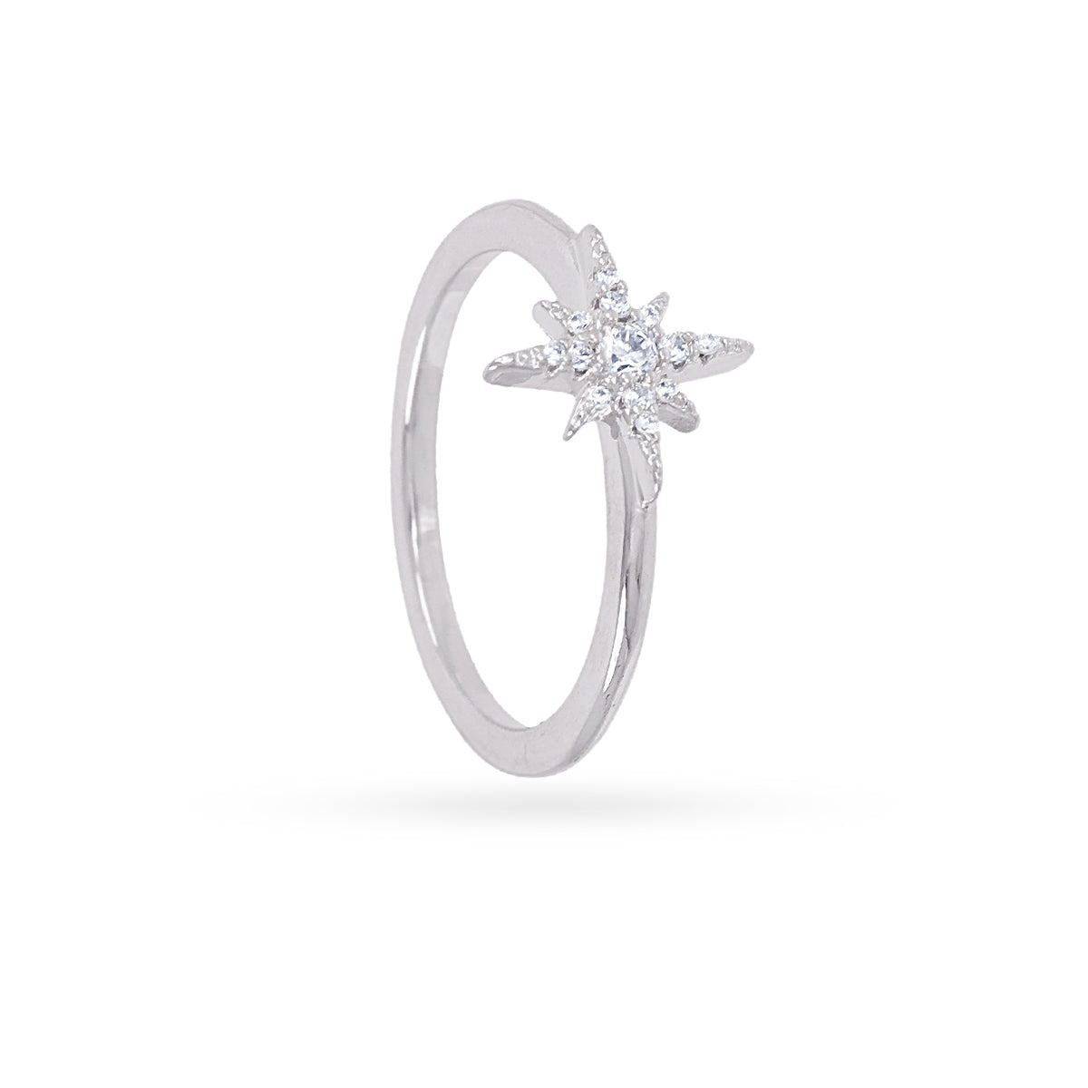 Anillo fino Alma estrella circonitas Plateado Anartxy