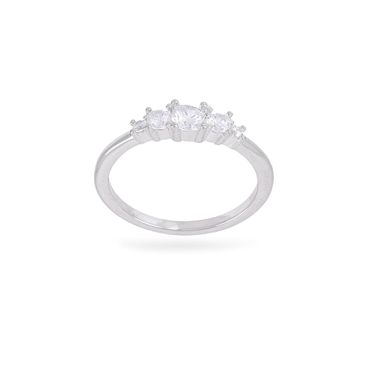 Anillo fino Alma tiara circonitas Plateado Anartxy