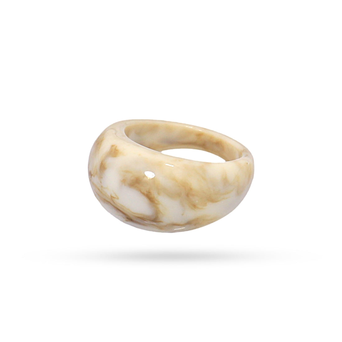 Anillo Resin Carya Beige Anartxy