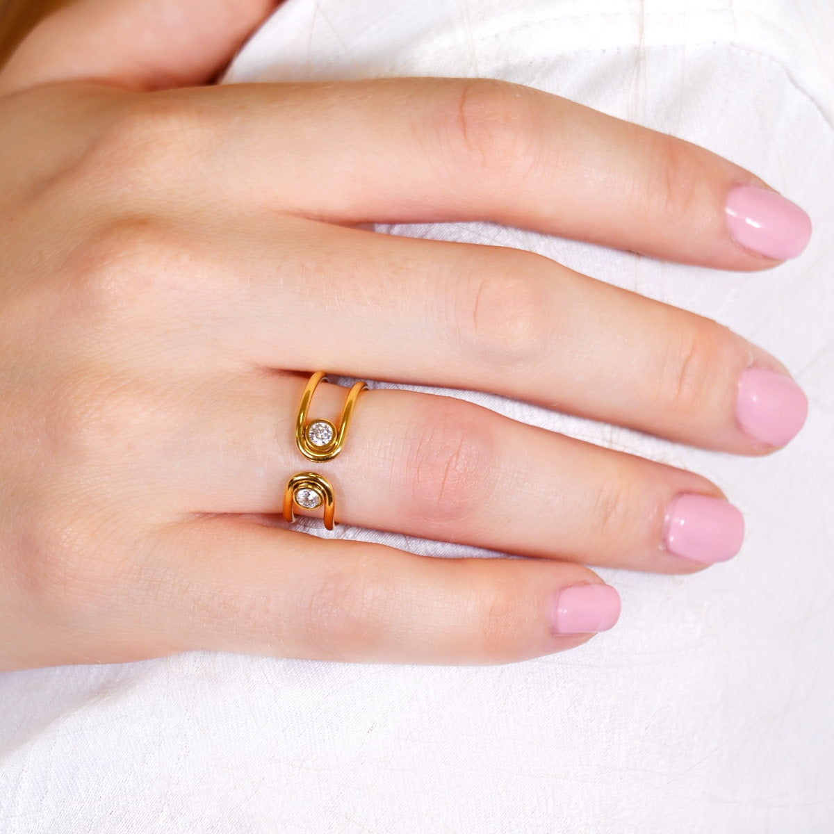 Anillo Infinity Essence Dorado Anartxy