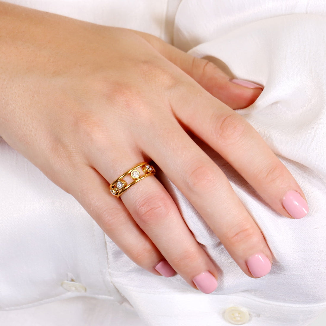 Anillo Infinity Nova Dorado Anartxy