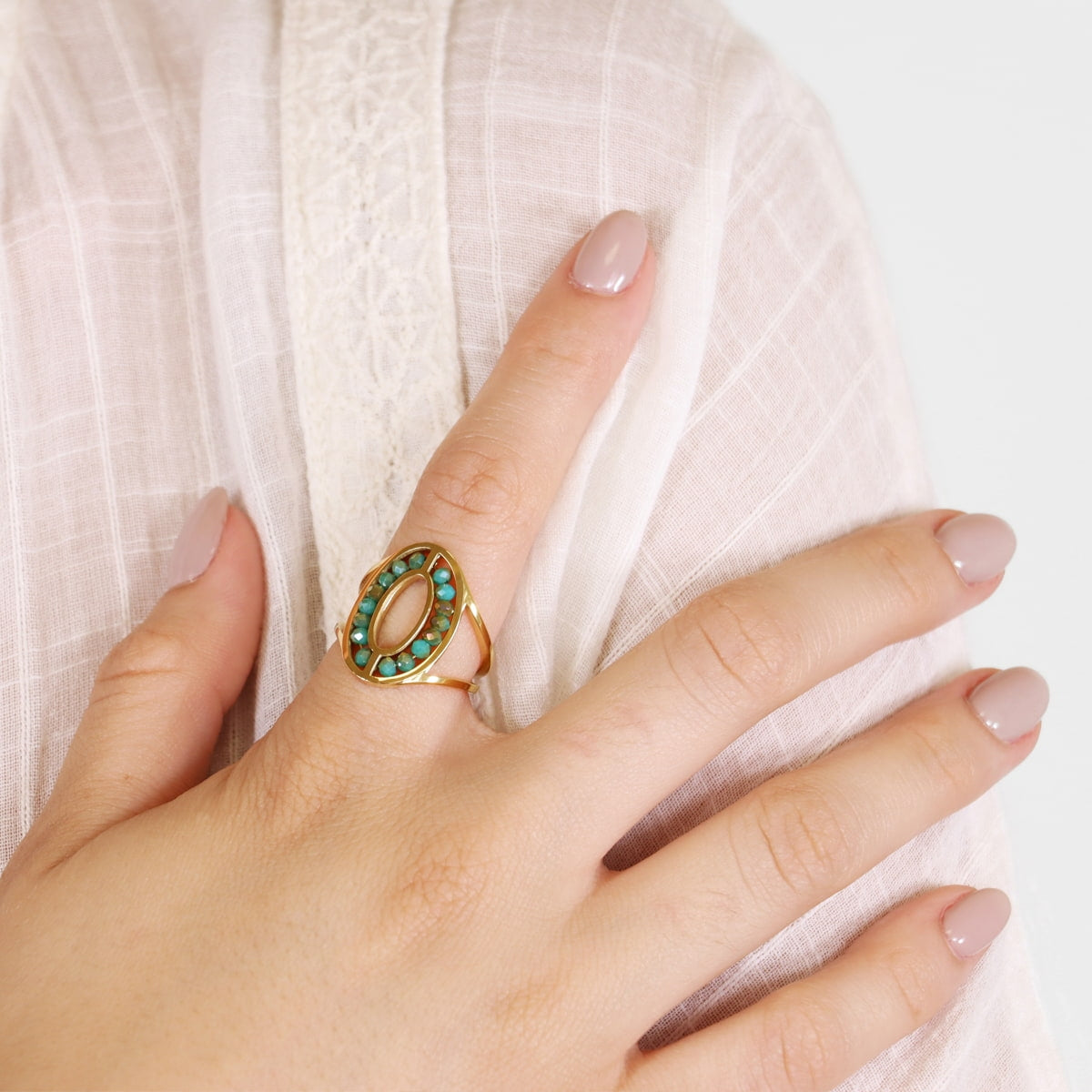 Anillo Levity Flair Turquesa Anartxy