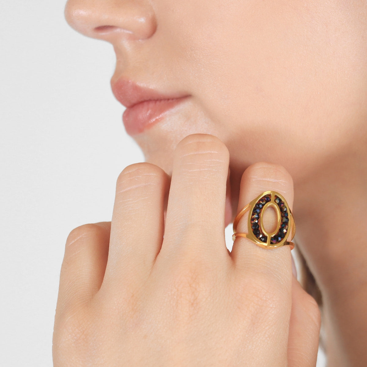 Anillo Levity Flair Negro Anartxy