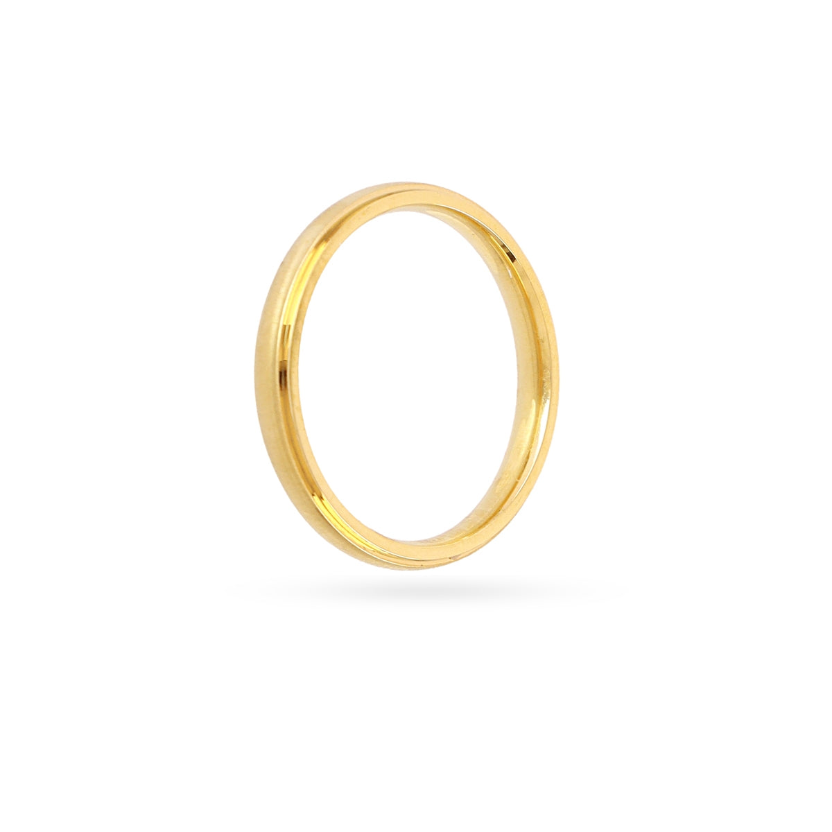 Anillo mate solitario dorado o plateado Dorado Anartxy