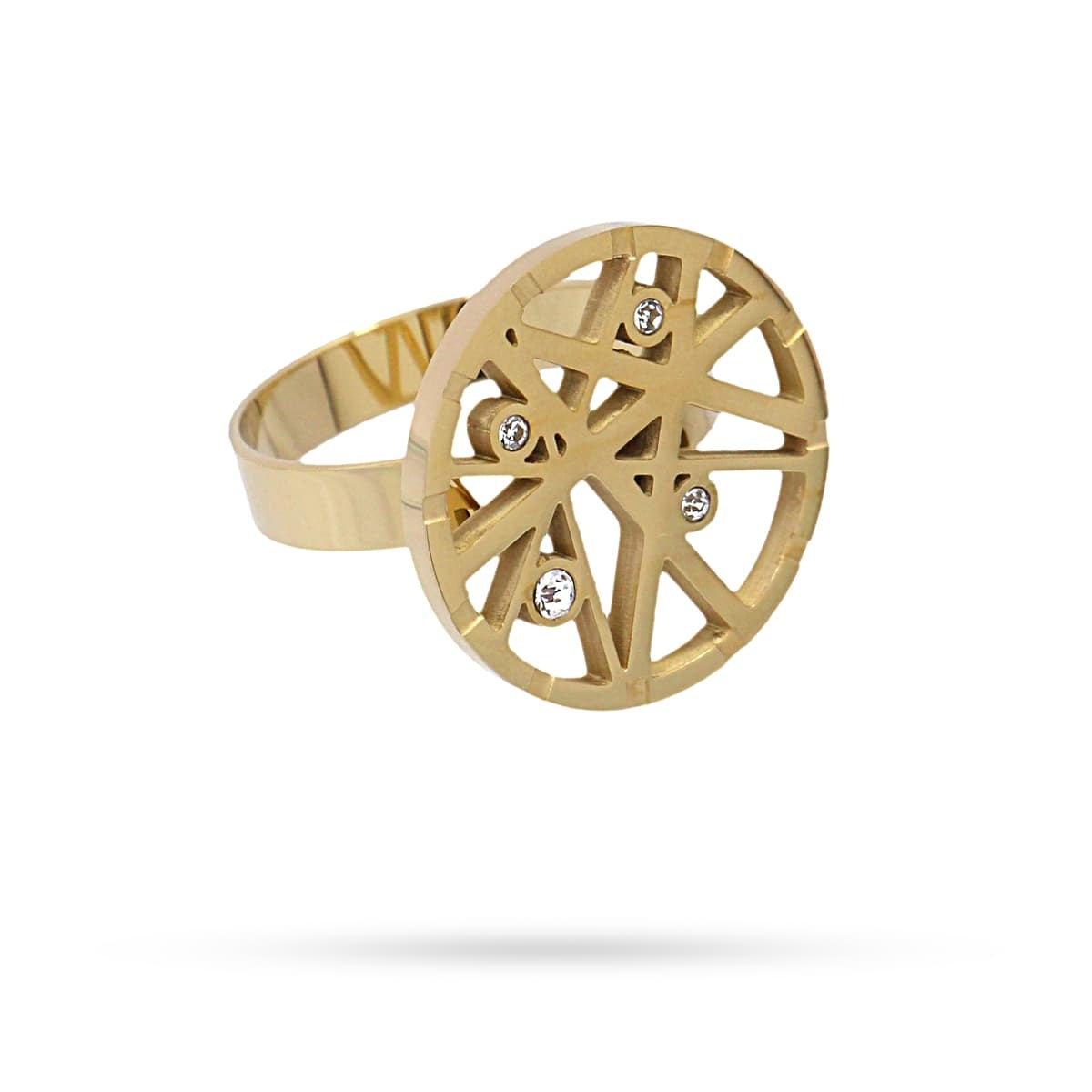 Anillo Mercurio Dorado Anartxy