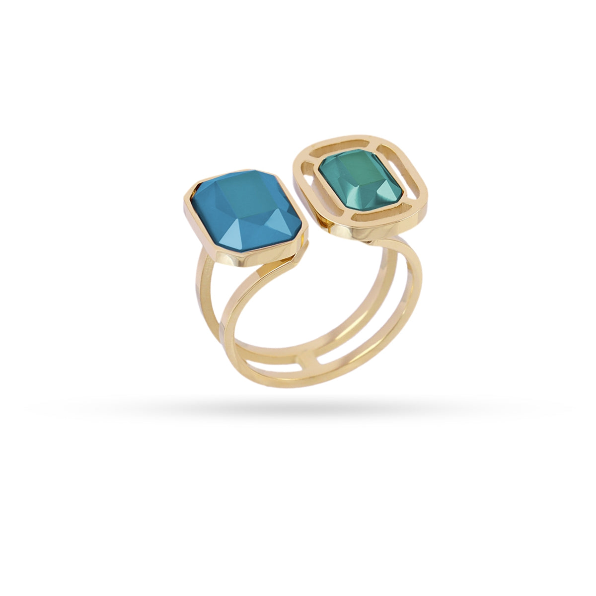 Anillo Pixels Lunitha Azul Anartxy