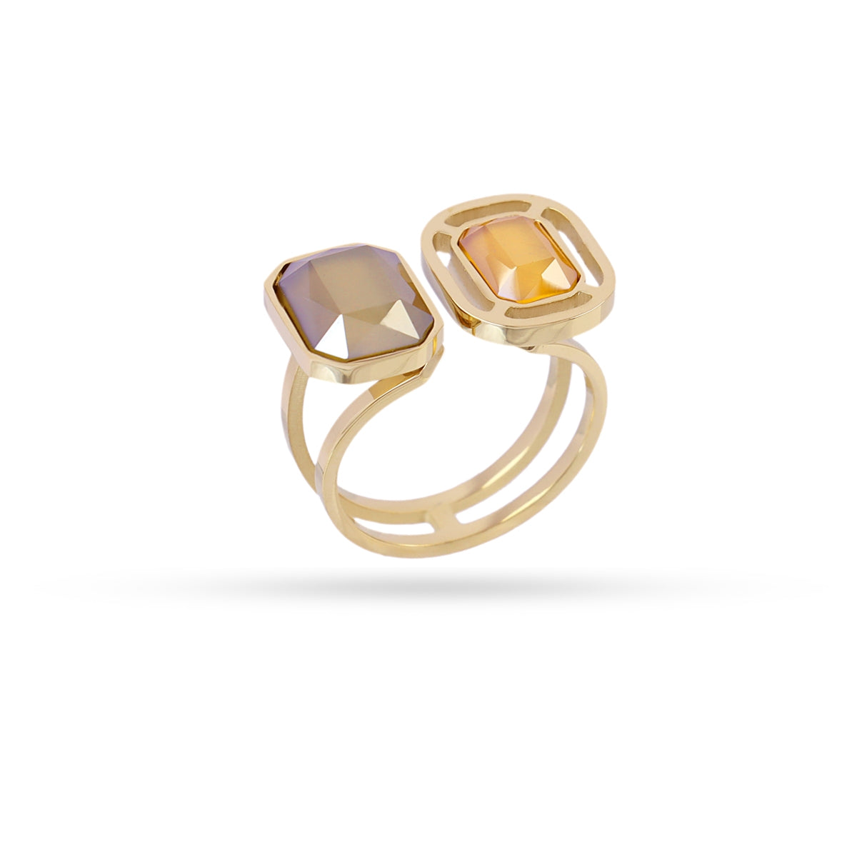 Anillo Pixels Lunitha Amarillo Anartxy