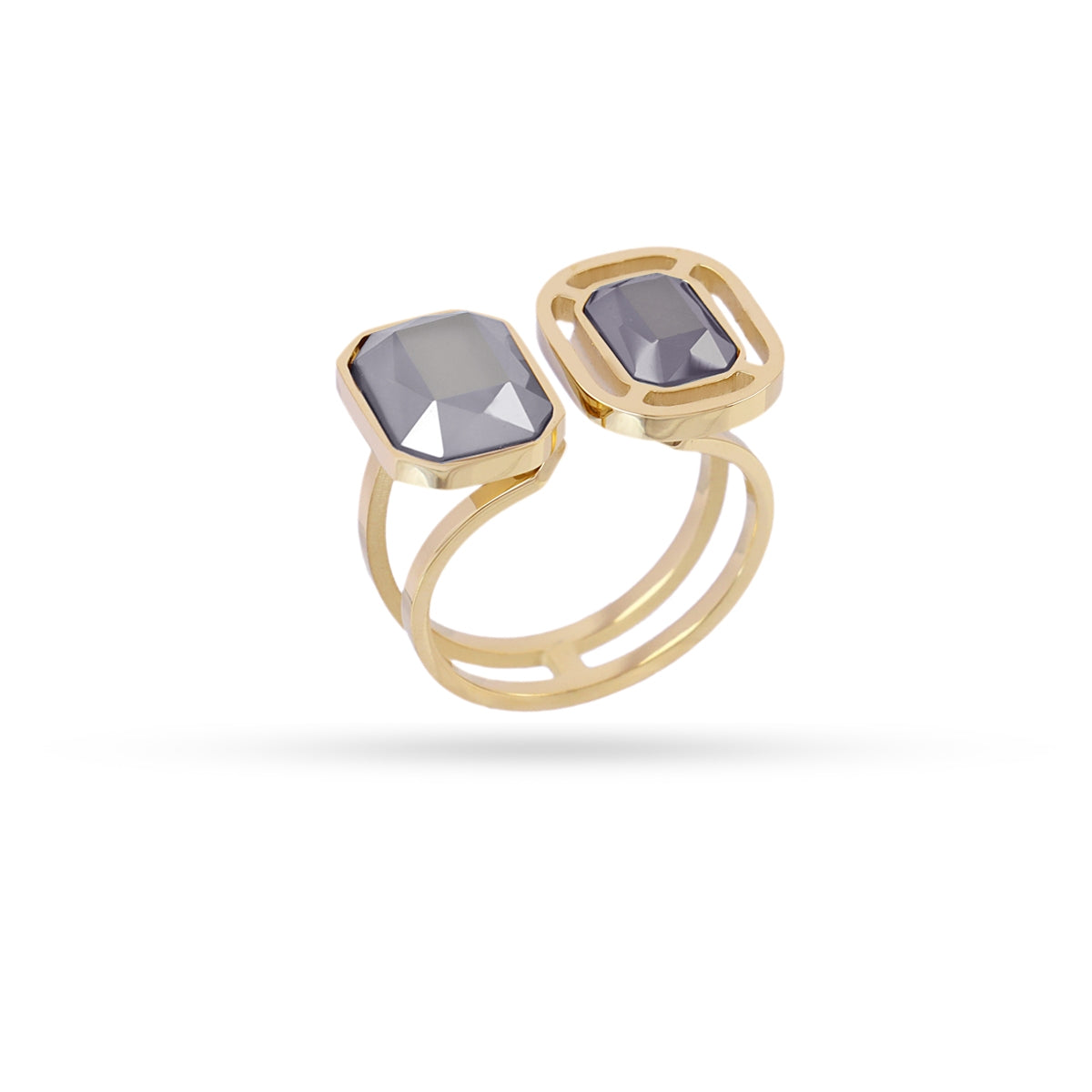 Anillo Pixels Lunitha Gris Anartxy