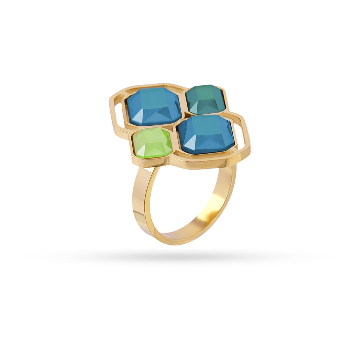 Anillo Pixels Shadea Azul Anartxy