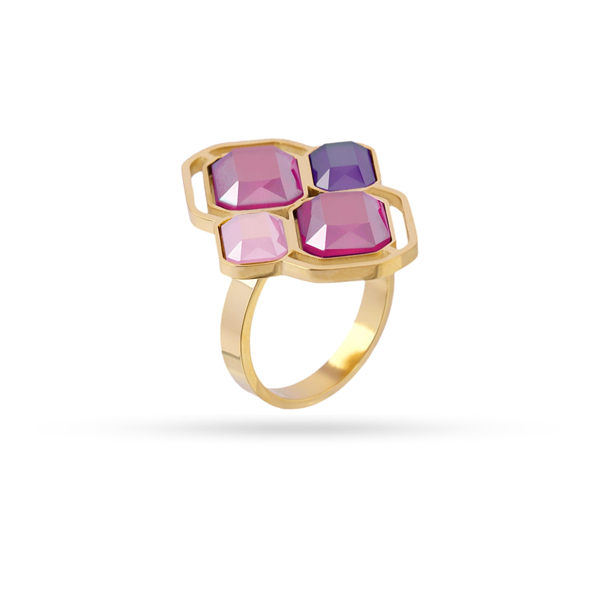 Anillo Pixels Shadea Rosa Anartxy