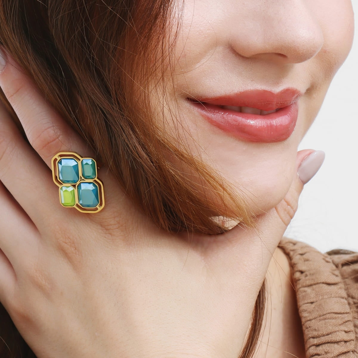Anillo Pixels Shadea Azul Anartxy