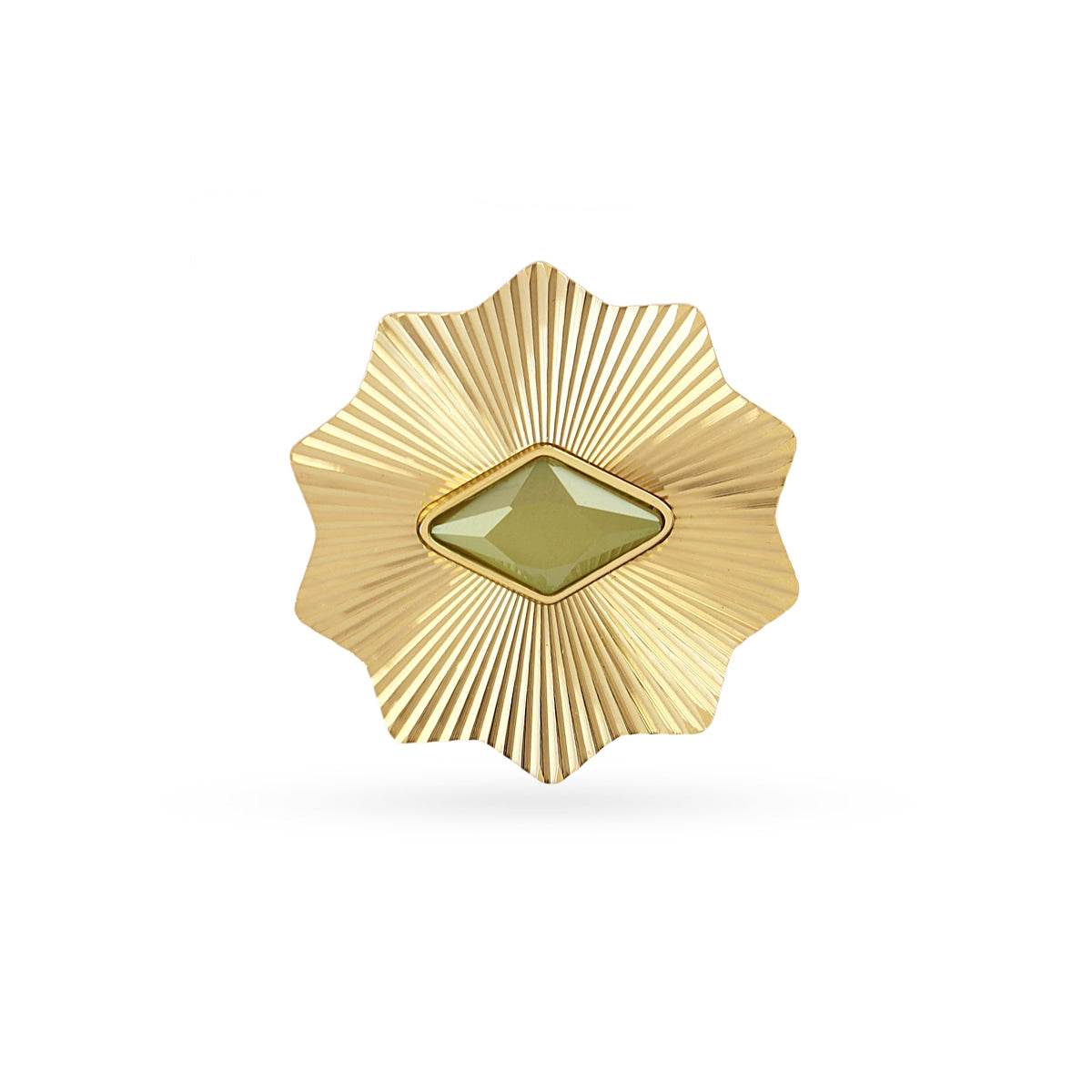 Anillo Prisma ajustable textura Verde Anartxy