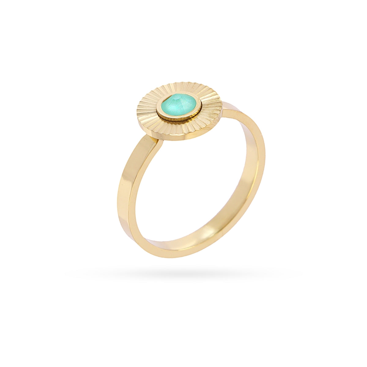 Anillo Prisma Elux Verde Anartxy
