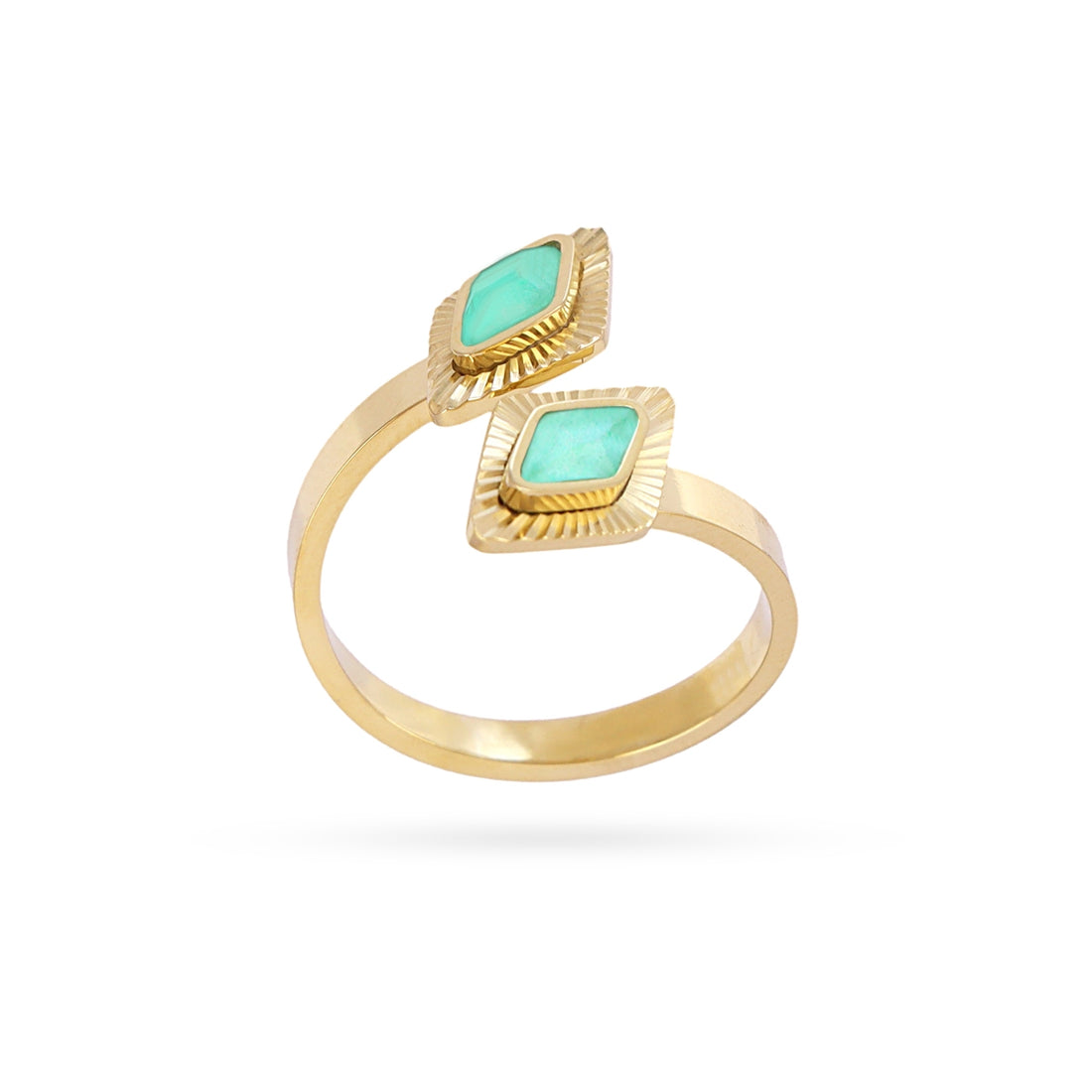 Anillo Prisma Shiar Verde Anartxy