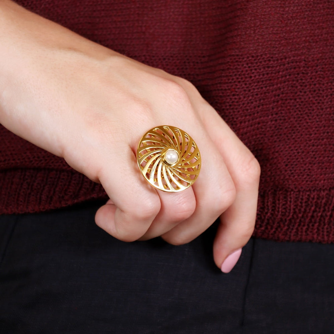Anillo Senses Sway Dorado Anartxy