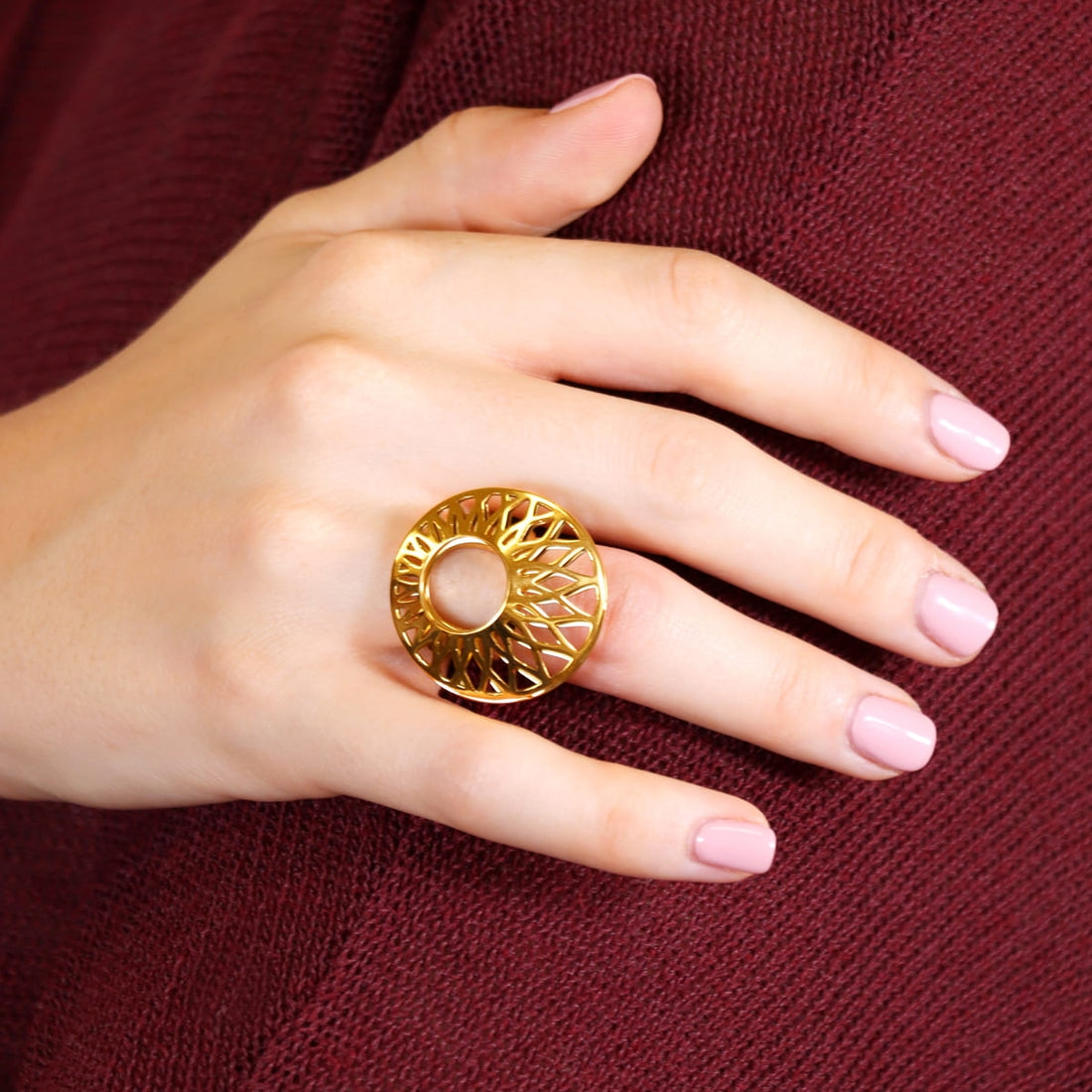 Anillo Senses Tangle Dorado Anartxy