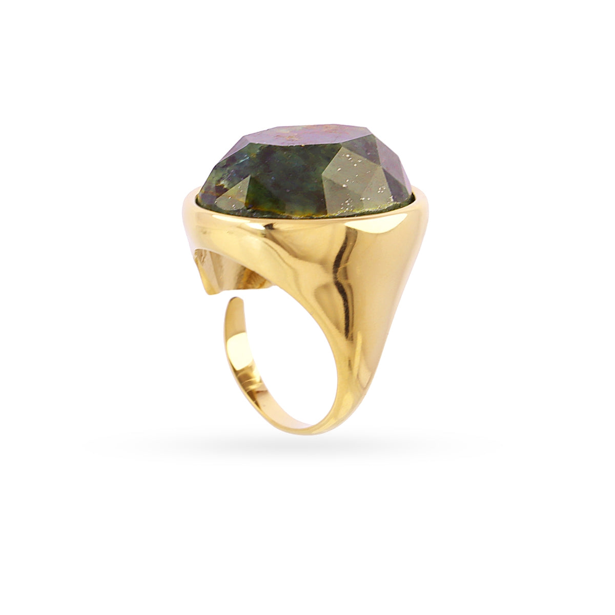 Anillo Spirit sello piedra Verde Anartxy