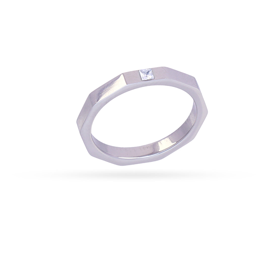 Anillo Vandal plateado geométrico Plateado Anartxy